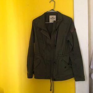 Green Hollister jacket